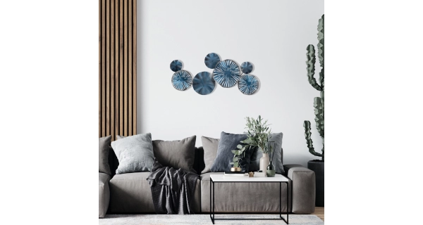 Kovová dekorace na zeď NN01425 - abstrakce