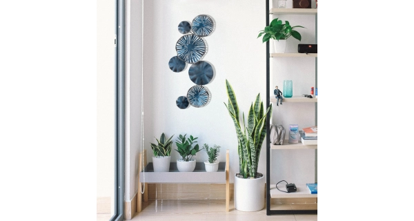 Kovová dekorace na zeď NN01425 - abstrakce