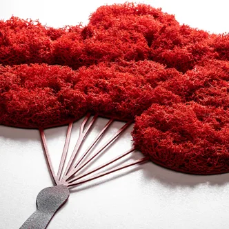 Kovová dekorace na zeď NN01675 - dívka s balónky