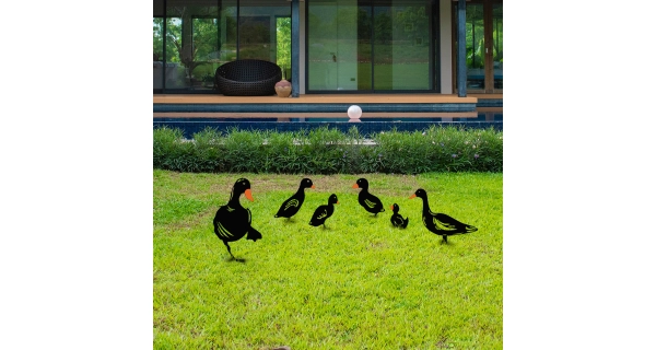 Kovová dekorace NN01261 - kachny