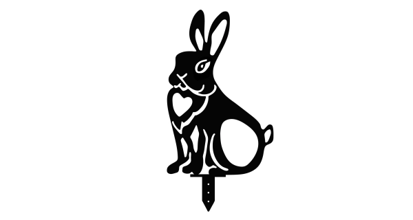 Kovová dekorace NN01263 - králíci