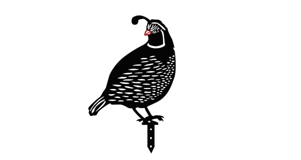 Kovová dekorace NN01264 - křepelky