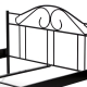 Kovová jednolůžková postel GRANNY 140x200 cm, černý mat