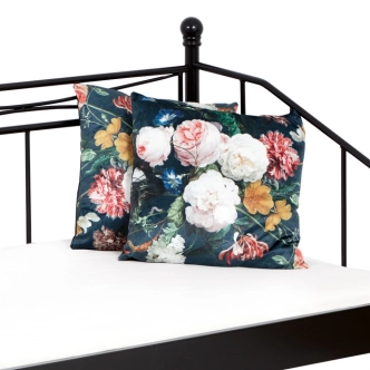 Kovová jednolůžková postel GRANNY 90x200 cm, černý mat