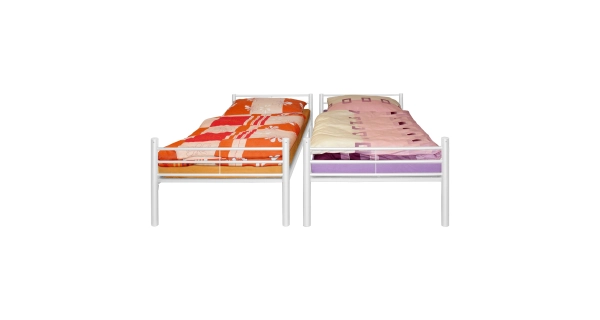 Kovová palanda KEDROSTI, bílá