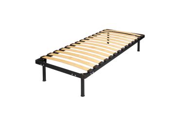Kovová postel VALESKA 90x200 cm, černá