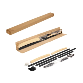 Kovová postel VALESKA 90x200 cm, černá