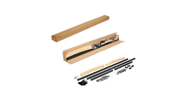 Kovová postel VALESKA 90x200 cm, černá