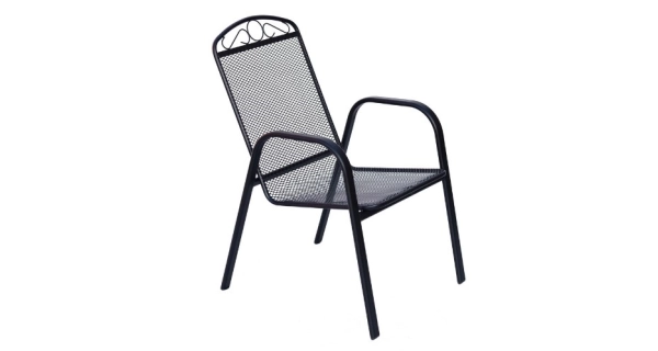 Kovové zahradní křeslo AXIMA, antracit