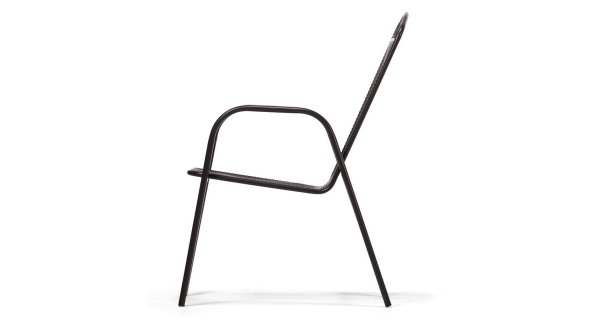 Kovové zahradní křeslo AXIMA, antracit