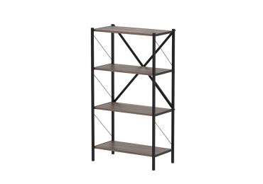 Kovový regál HALROS, černá/mars