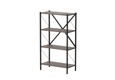 Kovový regál HALROS, černá/mars