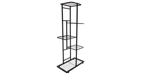 Kovový stojan na květiny TORRIA 1, tmavě šedá