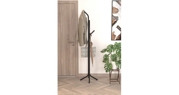 Kovový věšák BELROS, černý