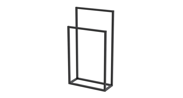 Kovový věšák na ručníky ORMI, černý