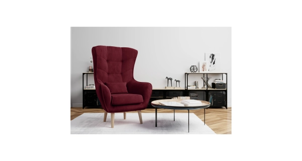 Křeslo AMBIGUA, červená látka