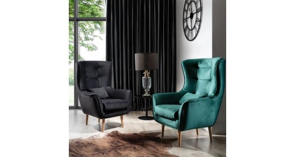 Křeslo AMBIGUA, tmavě šedá látka