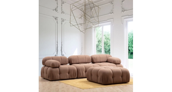 Křeslo AMIENS dvě opěrky, pravé, hnědá