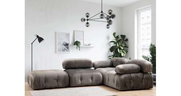 Křeslo AMIENS dvě opěrky, pravé, šedá