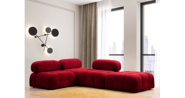 Křeslo AMIENS jedna opěrka, červená