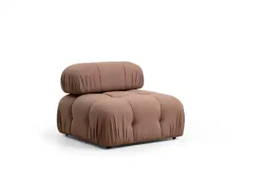 Křeslo AMIENS jedna opěrka, hnědá