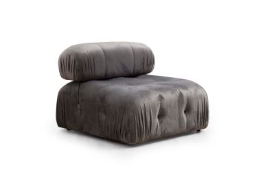 Křeslo AMIENS jedna opěrka, šedá