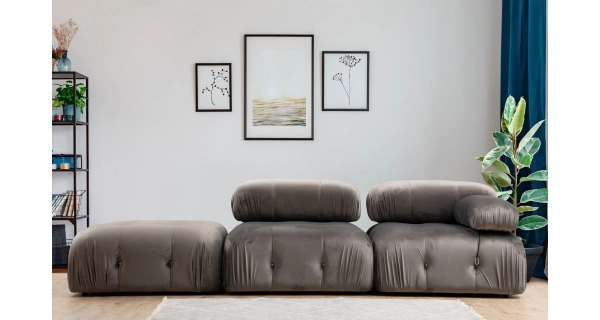 Křeslo AMIENS jedna opěrka, šedá