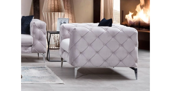 Křeslo ANNA, světle šedá