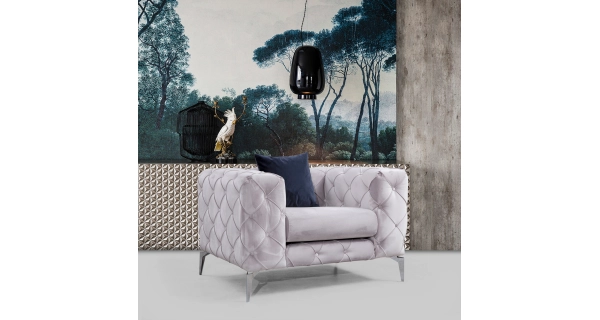 Křeslo ANNA, světle šedá