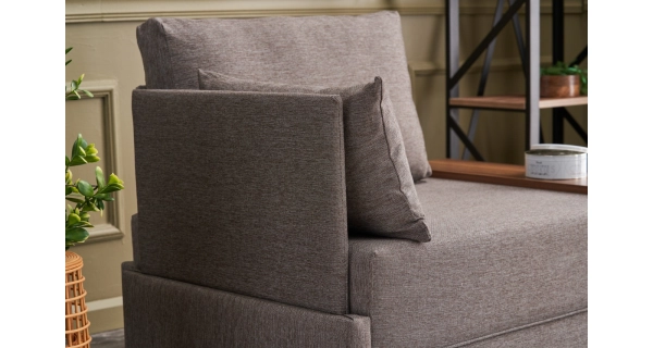 Křeslo ASPASIA, levé, hnědá