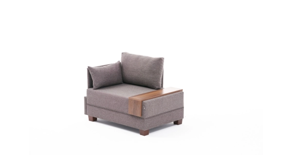 Křeslo ASPASIA, levé, hnědá