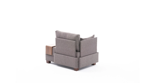 Křeslo ASPASIA, levé, hnědá