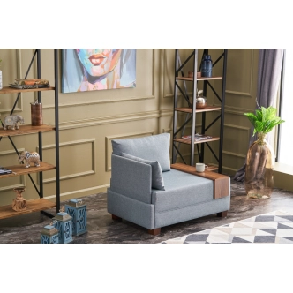 Křeslo ASPASIA, levé, modrá