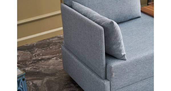 Křeslo ASPASIA, levé, modrá