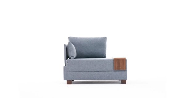 Křeslo ASPASIA, levé, modrá