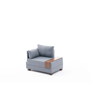 Křeslo ASPASIA, levé, modrá