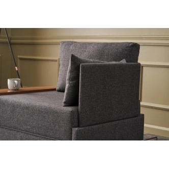 Křeslo ASPASIA, pravé, antracit