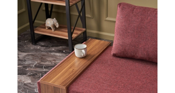 Křeslo ASPASIA, pravé, claret červená