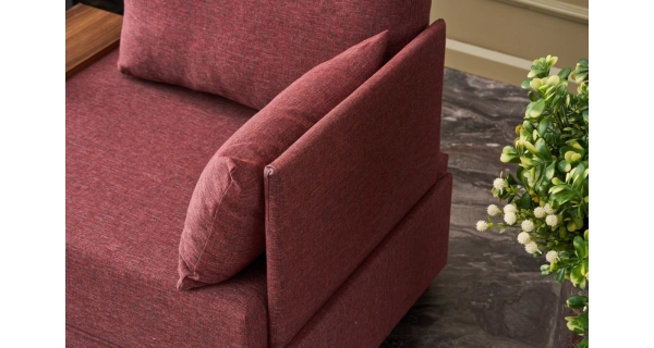 Křeslo ASPASIA, pravé, claret červená