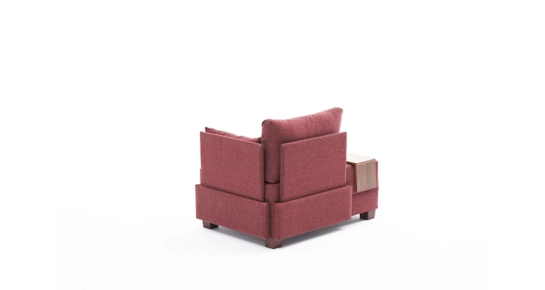 Křeslo ASPASIA, pravé, claret červená