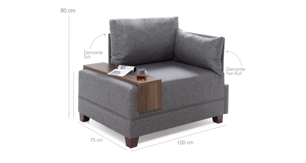 Křeslo ASPASIA, pravé, claret červená