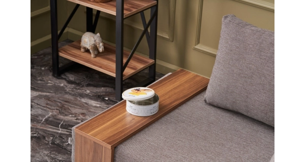 Křeslo ASPASIA, pravé, hnědá