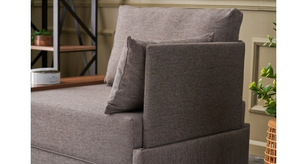 Křeslo ASPASIA, pravé, hnědá