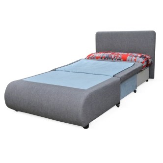 Křeslo BERSI, černá látka/látka potisk graffiti