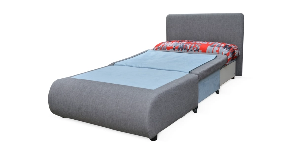 Křeslo BERSI, černá látka/látka potisk graffiti