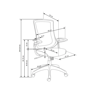 Křeslo BOTIA, šedá