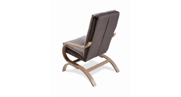 Křeslo BUKHAN, béžová látka/hnědá látka