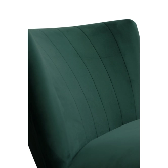 Křeslo CHADA s taburetem, zelená