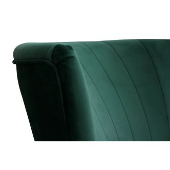 Křeslo CHADA s taburetem, zelená