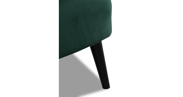Křeslo CHADA s taburetem, zelená